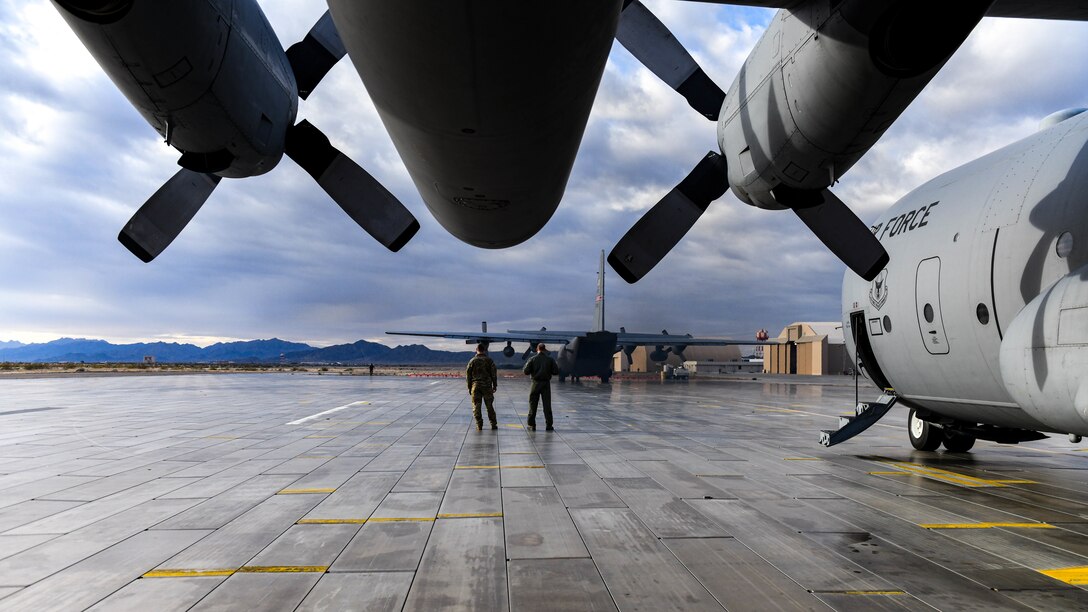 Under a distributed operations concept, five C-130s and more than 100 Reserve Citizen Airmen assigned to the 910th AW traveled to Southern Arizona, Jan. 24–30, 2021, for the 757th Airlift Squadron’s annual flyaway.
