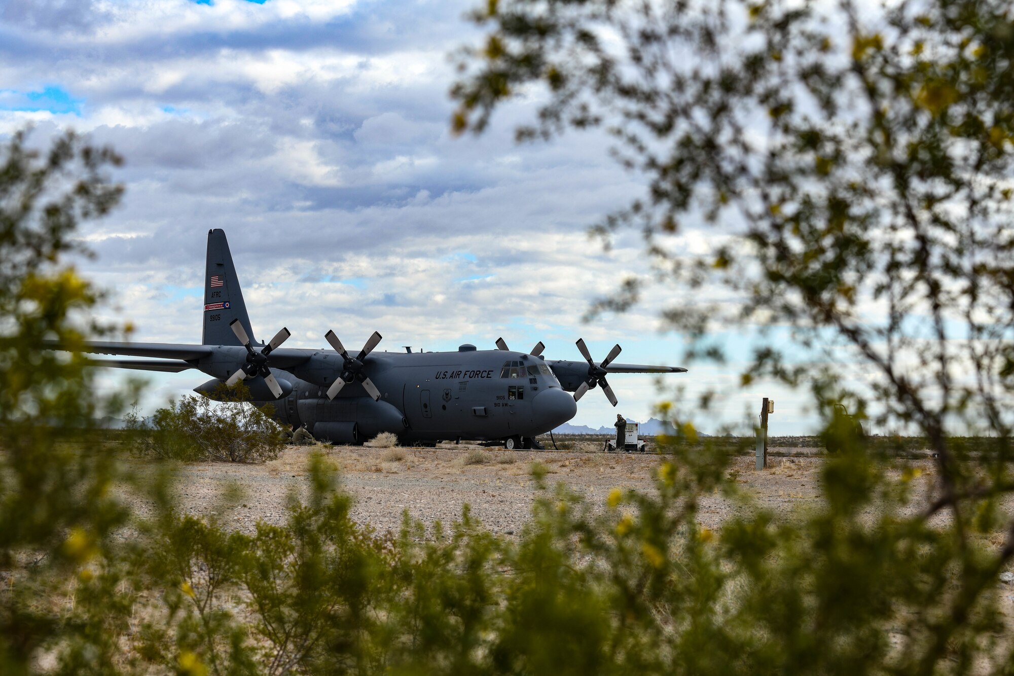 Under a distributed operations concept, five C-130s and more than 100 Reserve Citizen Airmen assigned to the 910th AW traveled to Southern Arizona, Jan. 24–30, 2021, for the 757th Airlift Squadron’s annual flyaway.