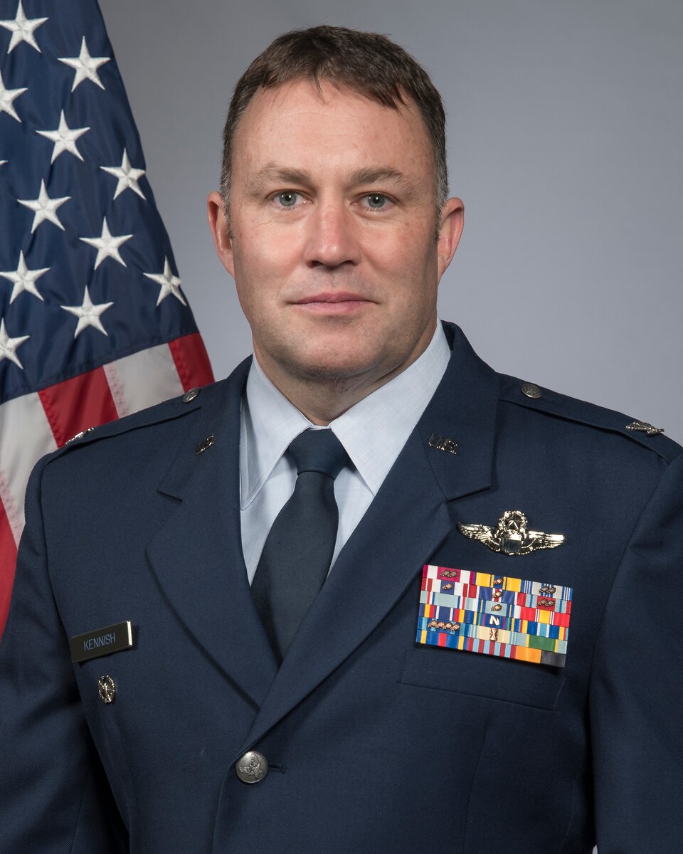 Official Air Force photo for Col. Jared Kennish. Kennish is the vice commander of the 131st Bomb Wing, Missouri Air National Guard. (U.S. Air National Guard photo by Tech. Sgt. John E. Hillier)