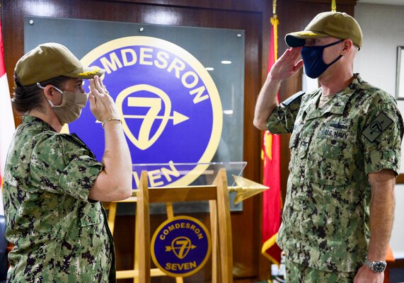 Destroyer Squadron 7 change of command.