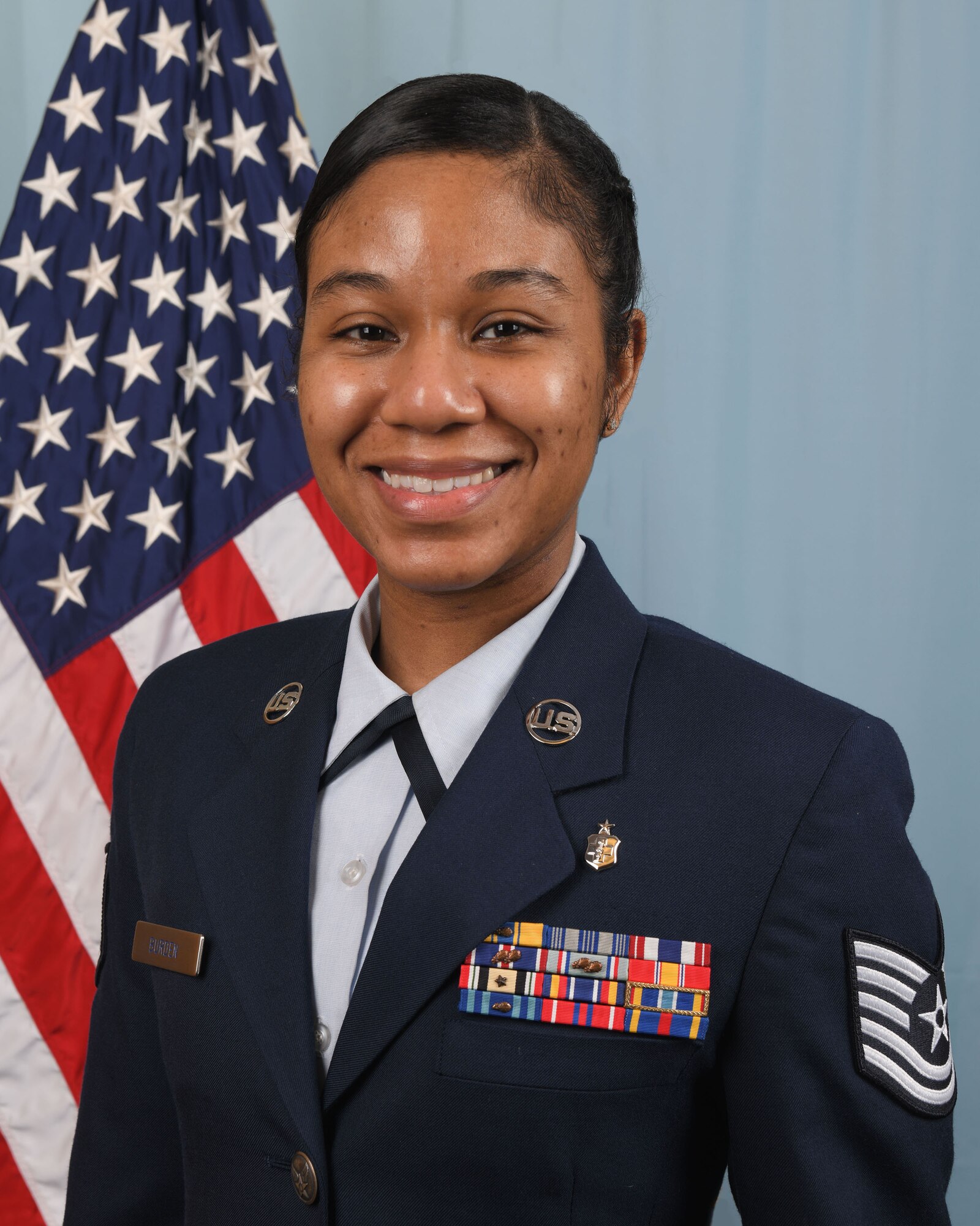 Tech. Sgt. Kathleen Burden, 445th Aerospace Medicine Squadron aerospace medical service craftsman, is the 445th Airlift Wing NCO of the Quarter, CY 2020.