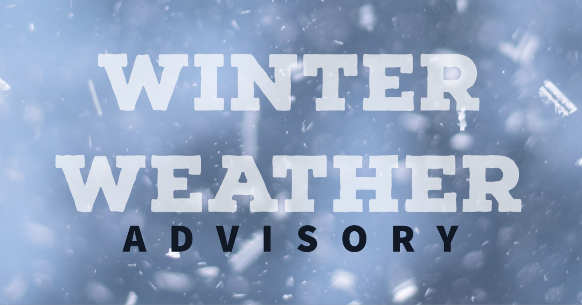 Graphic was made to notify Barksdale residents of winter weather approaching.