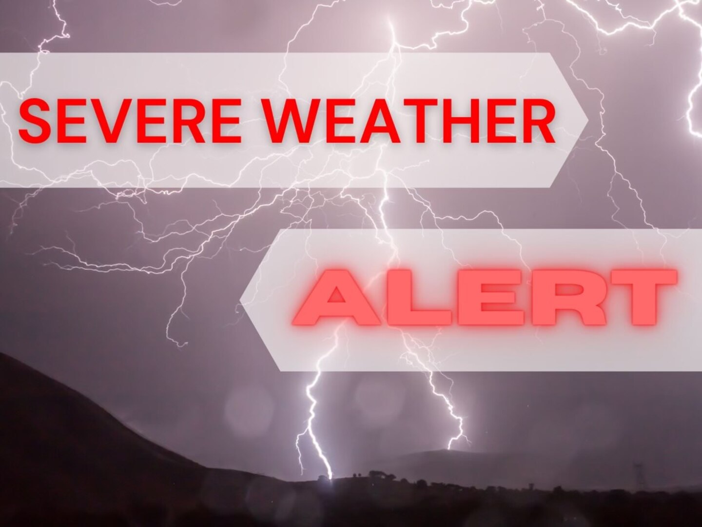 Severe weather alert graphic