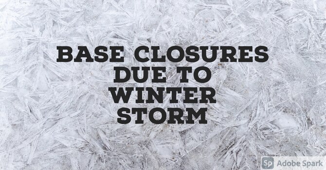 Graphic created to notify base populous of base closures.
