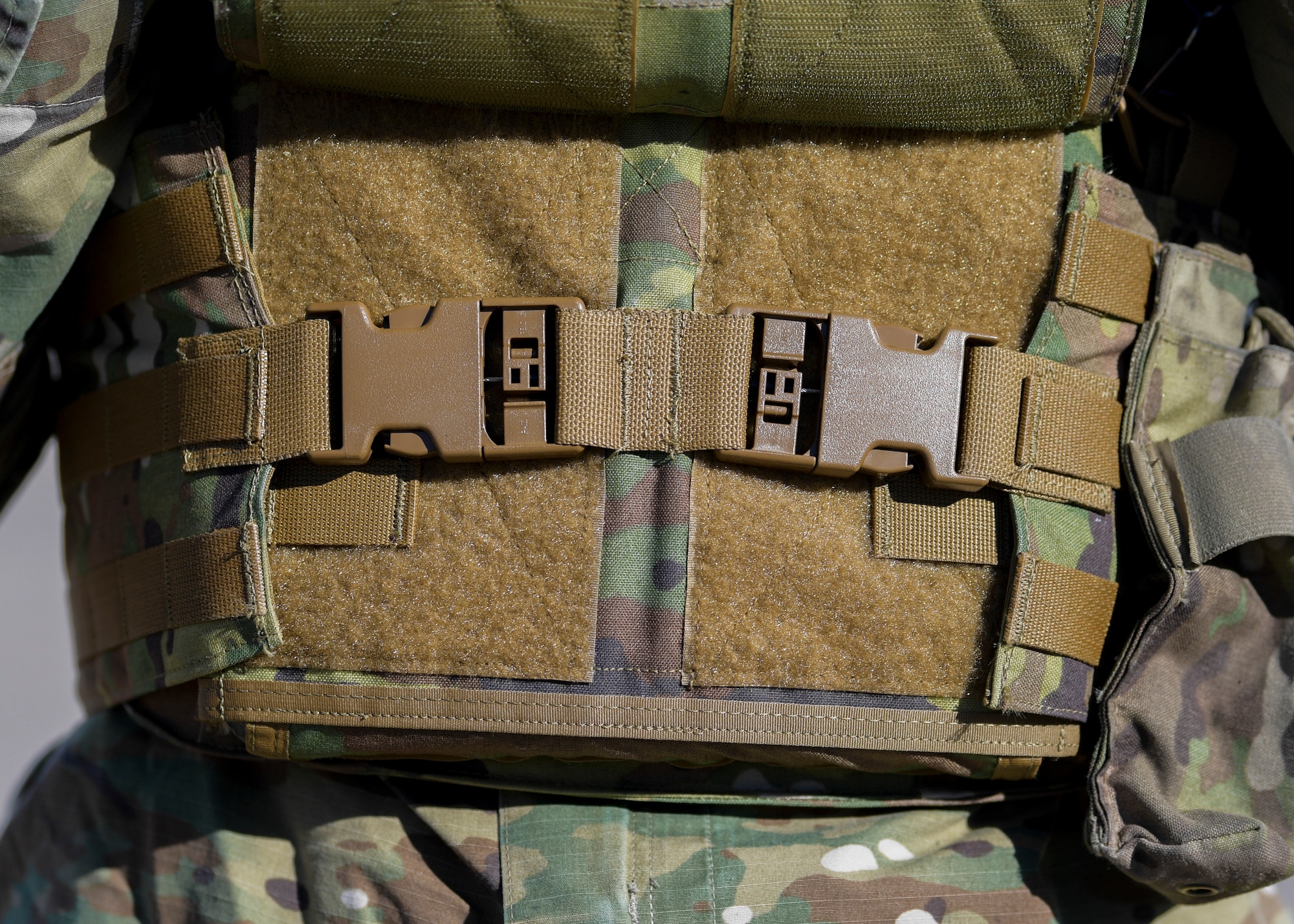 Close up photo of body armor