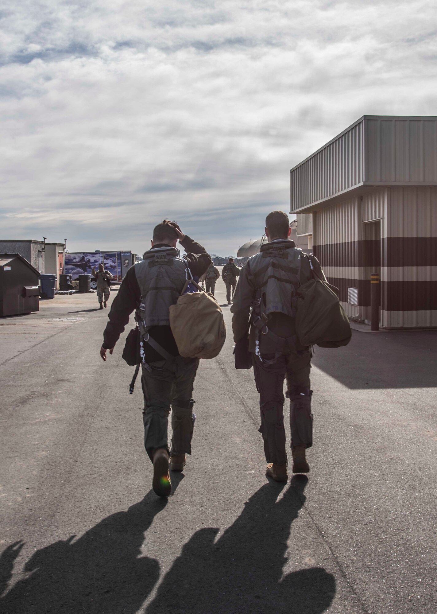 Col. Meyers, 4th Operations Group commander, completes his final flight after 31 years of service in the U.S. Air Force.