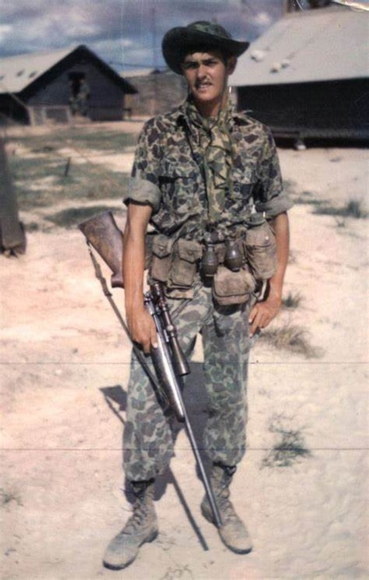 Sgt. Charles “Chuck” Mawhinney, who recorded 103 confirmed kills and 216 probable kills with M40 sniper rifle and Redfield 3x9x40 scope while serving in the Vietnam War. Stone Bay will be designated with the call word “Redfield” during a ceremony held by Weapons Training Battalion (WTBN) at building RR120 at Stone Bay, on Marine Corps Base Camp Lejeune, North Carolina, Feb. 19, 2020. (Courtesy photo submitted by Sgt. Charles “Chuck” Mawhinney)