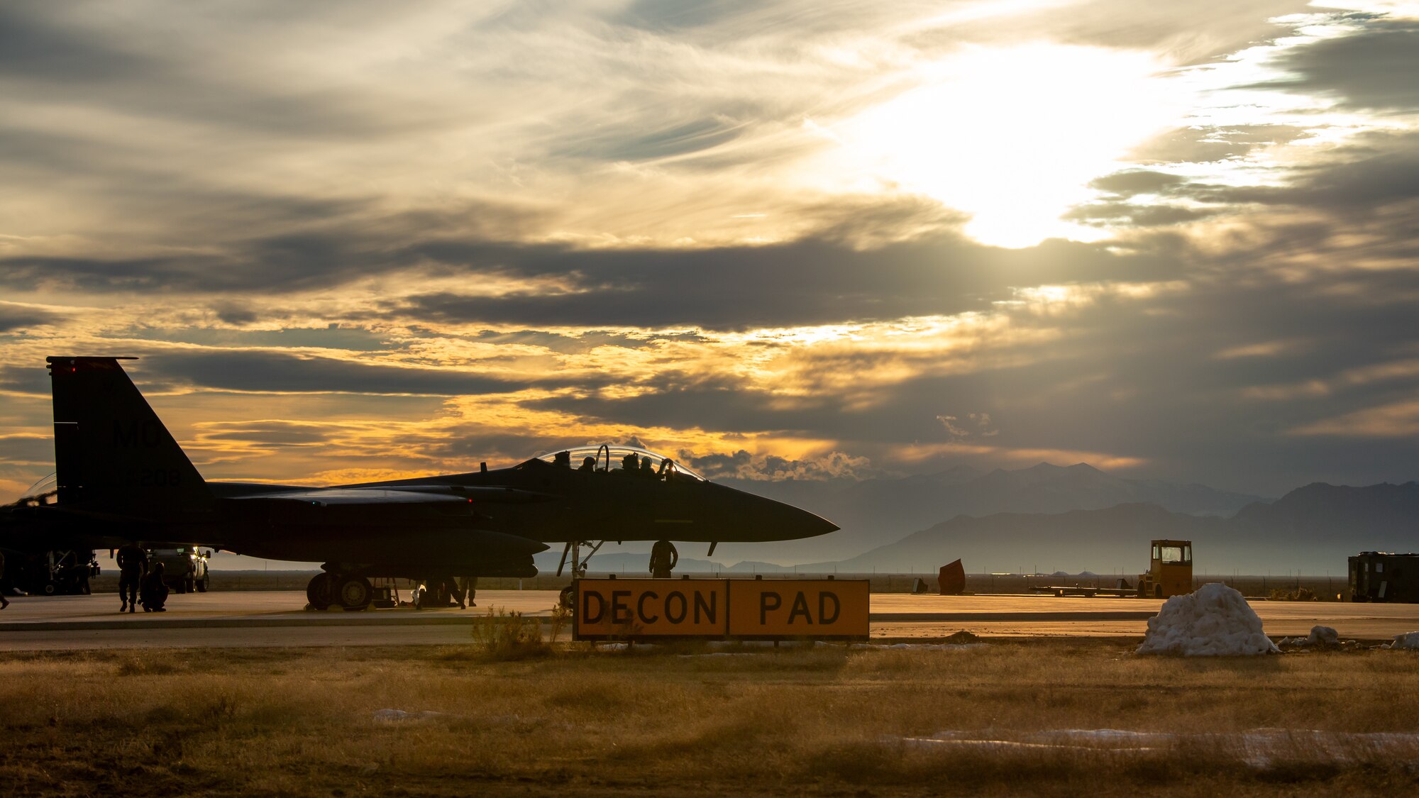 U.S. Air Force Airmen participate in exercise Raging Gunfighter at Michael Army Airfield, Utah, Feb. 1-4, 2020. This exercise furthered the multi-capabilities among Airmen and strengthened each other’s bond over the span of five days. (U.S. Air Force photo by JaNae Capuno)