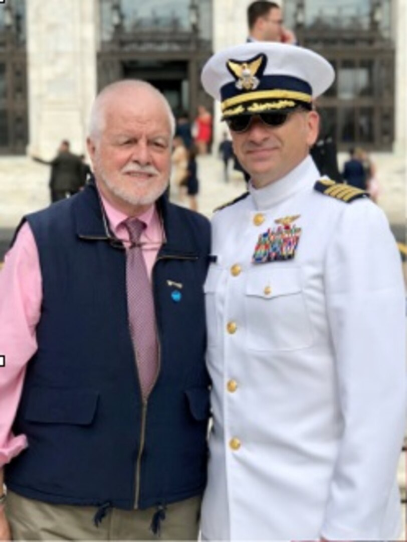 Dr. Manuel Torres is pictured with his son, Capt. Roberto Torres.