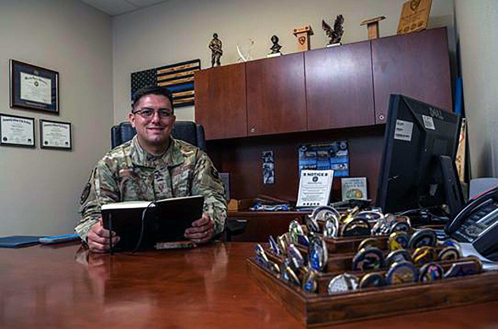 The U.S. Navy Senior Enlisted Academy has selected Air Force Master Sgt. Matthew Hernandez, first sergeant with the 502nd Communications Squadron, to attend an 11-week program dedicated to developing adaptive, ethical leaders and preparing them for greater responsibilities.