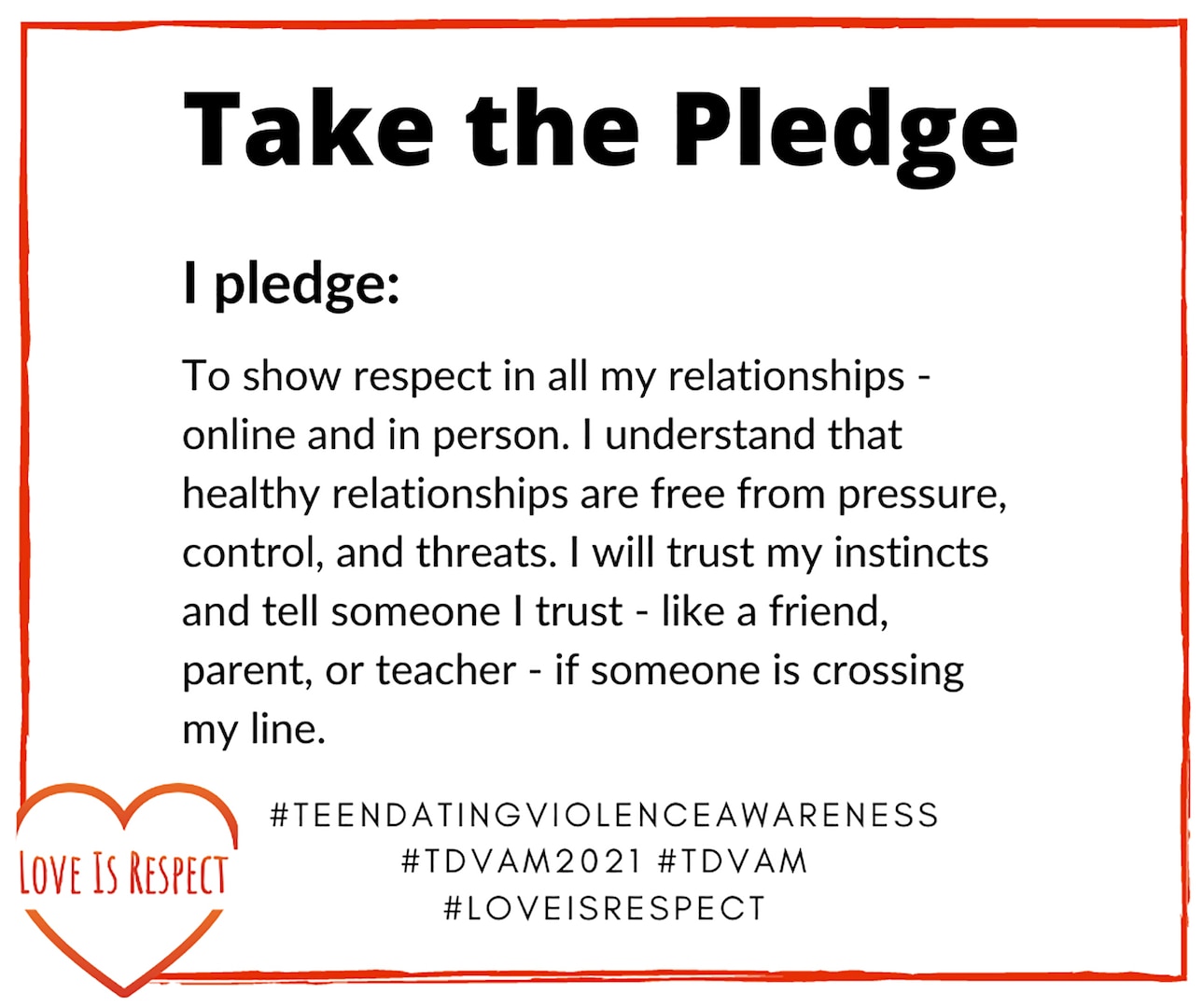 February is Teen Dating Violence Awareness and Prevention Month, or TDVAM.