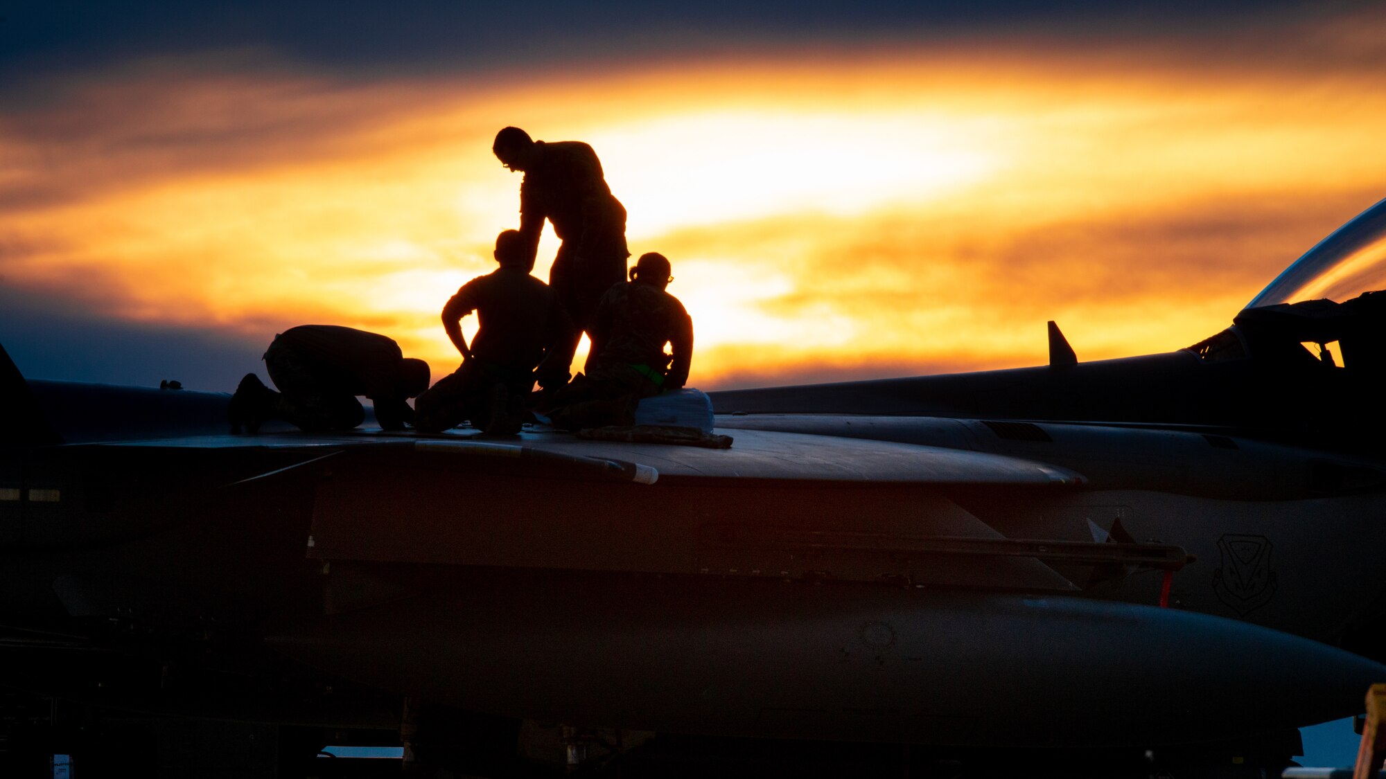 U.S. Air Force Airmen participate in exercise Raging Gunfighter at Michael Army Airfield, Utah, Feb. 1-4, 2020. This exercise furthered the multi-capabilities among Airmen and strengthened each other’s bond over the span of five days. (U.S. Air Force photo by JaNae Capuno)