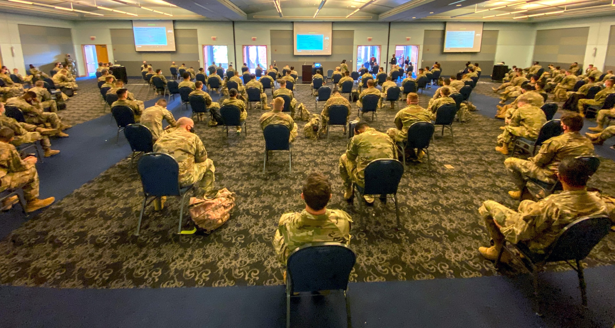 Military personnel assigned to the 299th Brigade Engineer Battalion deployed from Fort Carson, Colorado, in support of the Department of Defense federal vaccine response operations in order to help communities-in-need.