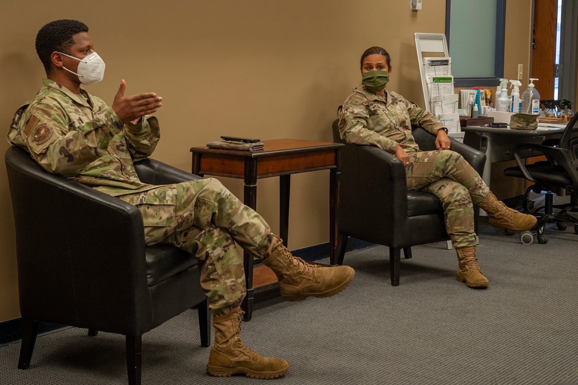 Photo of an Airman speaking