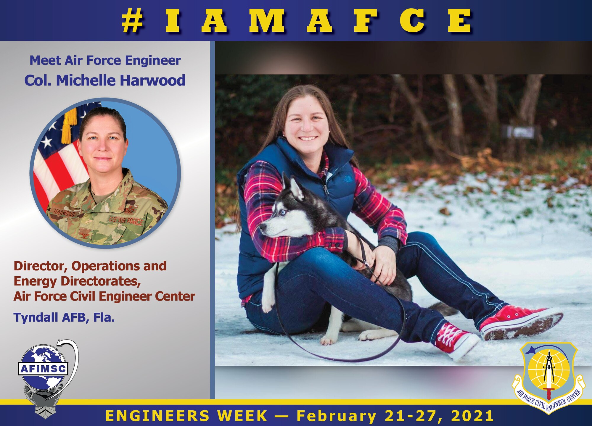 Air Force civil engineer Col. Michelle Harwood