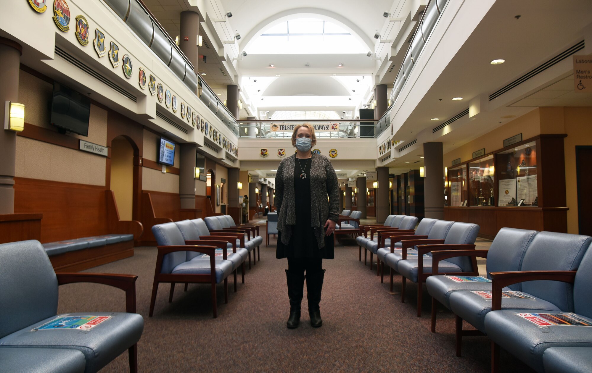 A photo of Jennifer Wojciechowski, 87th Medical Group disease management nurse, poses for a picture at the 87th MDG facility on Feb. 17, 2021, at Joint Base McGuire-Dix-Lakehurst, N.J.