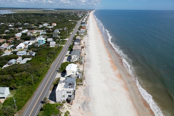 The ocean shoreline of St. Johns County is approximately 42 miles long.