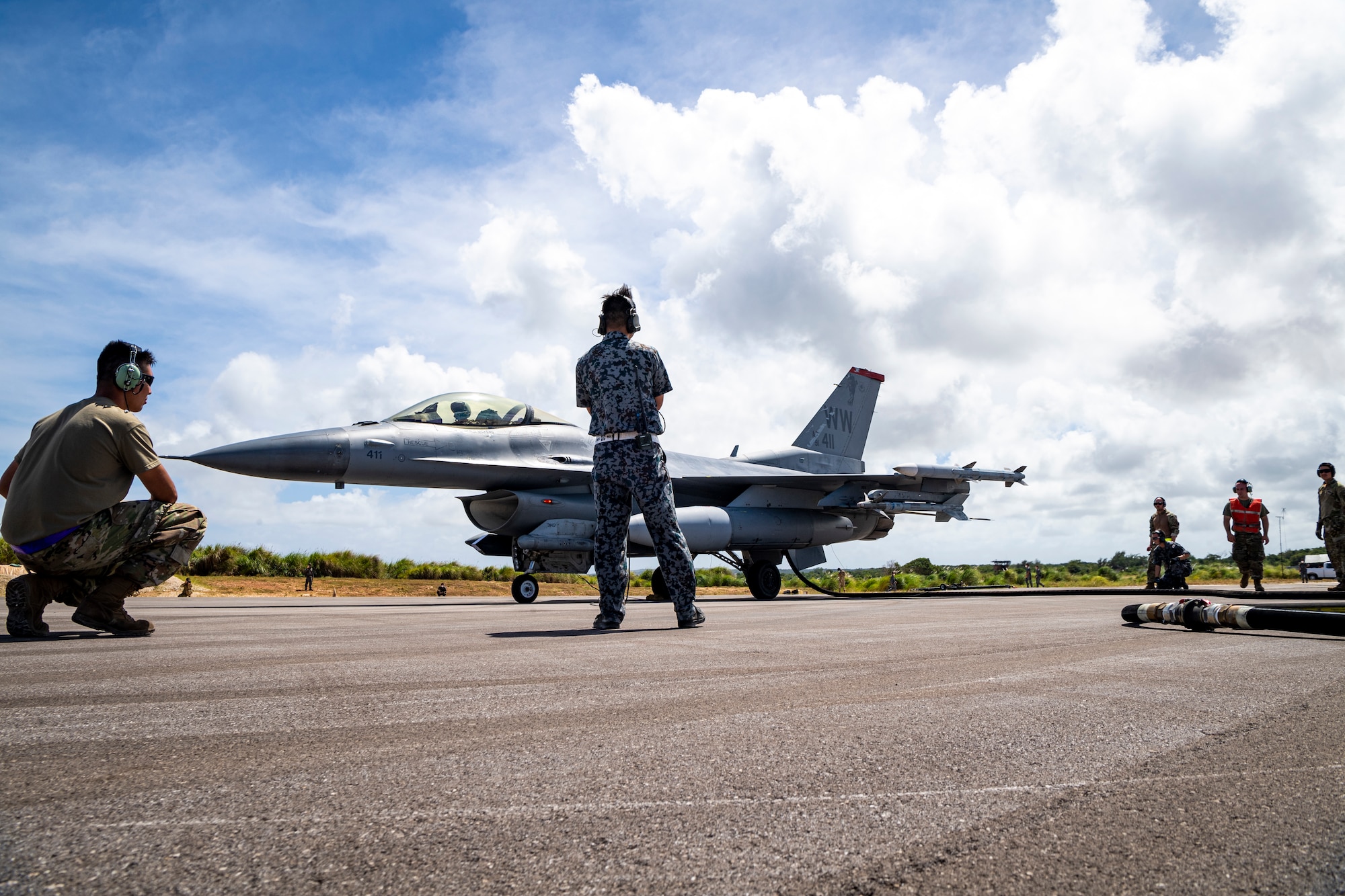 More than 230 Airmen and 15 F-16’s from the 35th Fighter Wing forward deployed to Andersen Air Force Base, Guam, as the lead wing for Cope North 21 (CN21), Feb. 3-19.