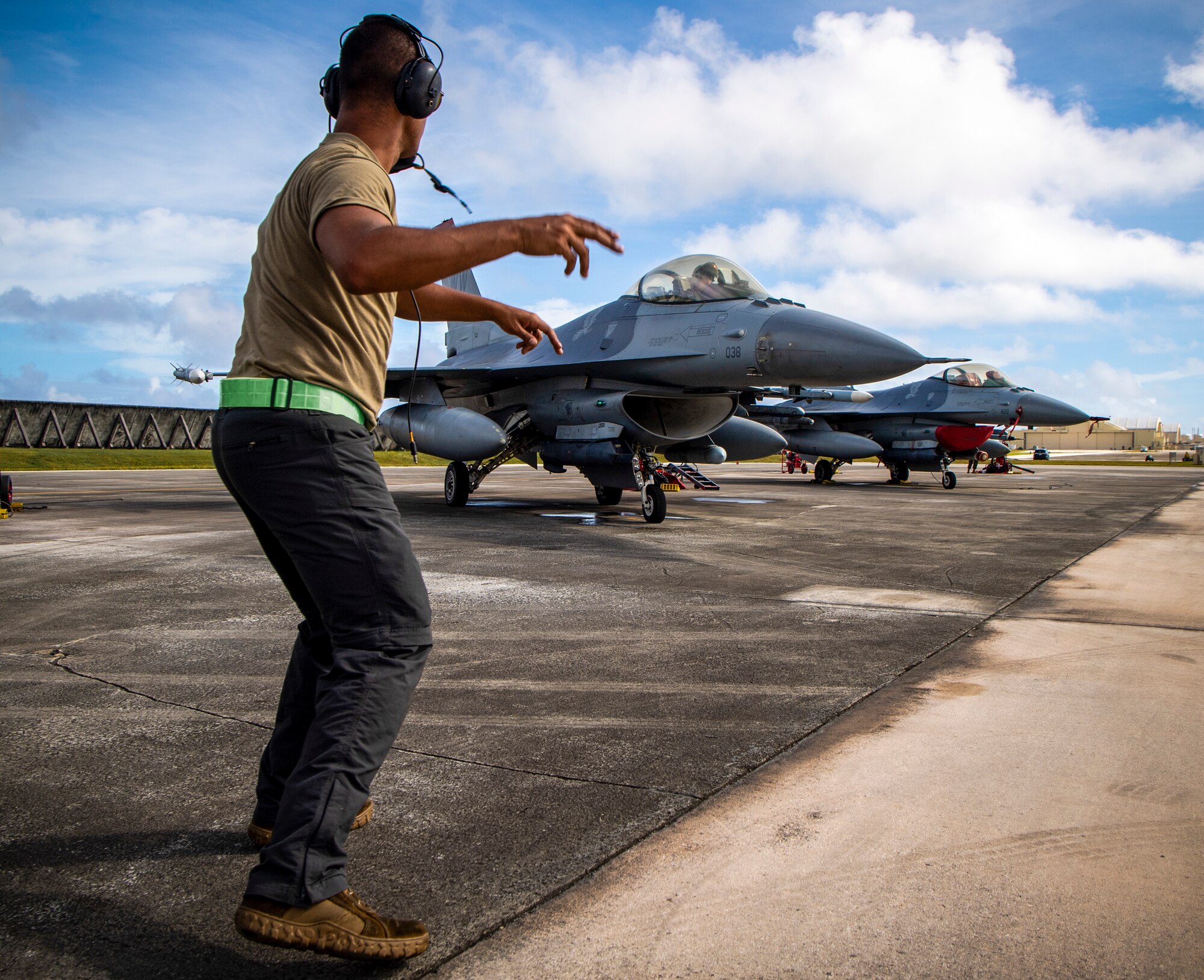 More than 230 Airmen and 15 F-16’s from the 35th Fighter Wing forward deployed to Andersen Air Force Base, Guam, as the lead wing for Cope North 21 (CN21), Feb. 3-19.