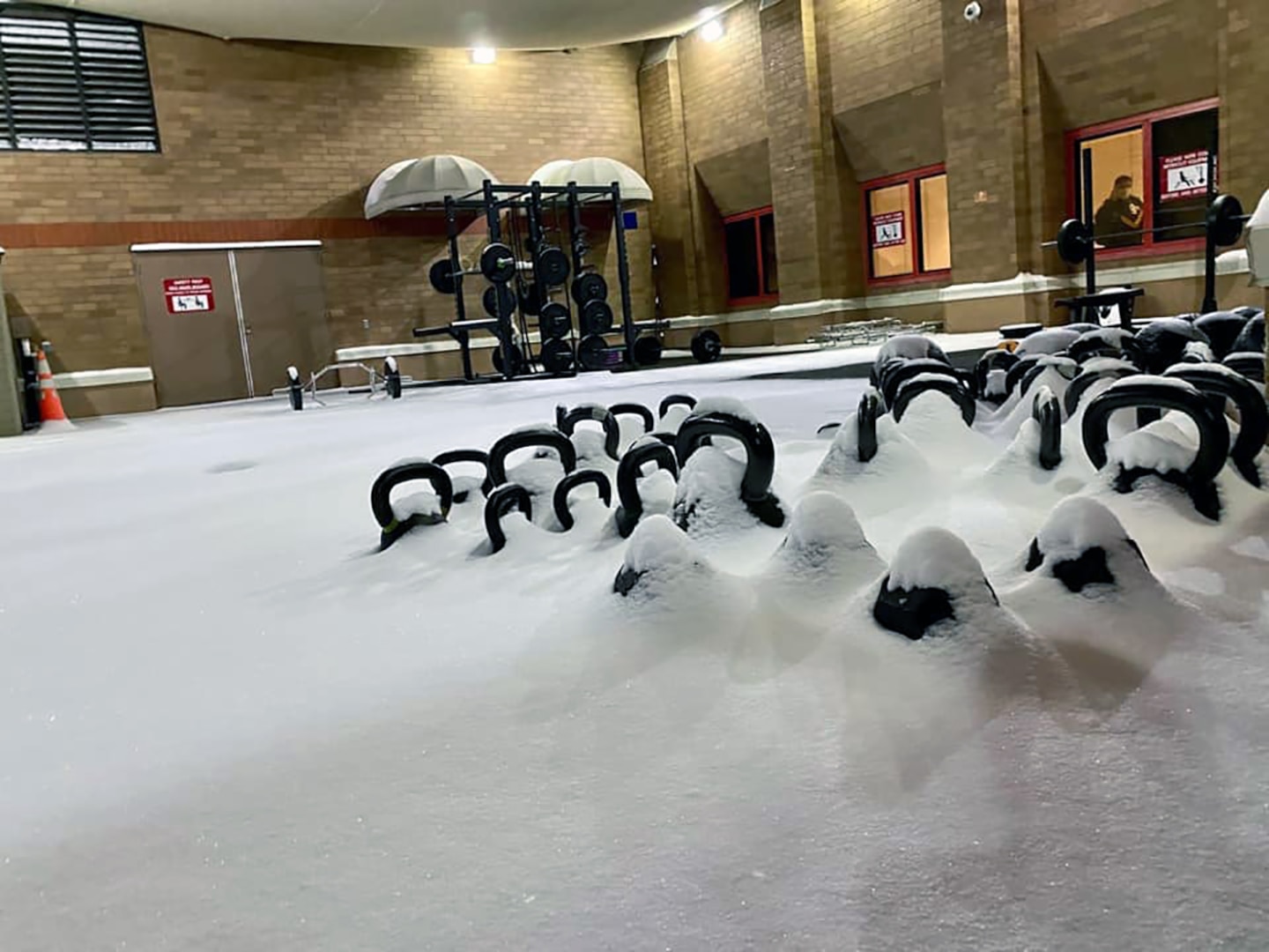 Brooke Army Medical Center endured a deluge of snowfall at Joint Base San Antonio-Fort Sam Houston Feb. 15 and 18.