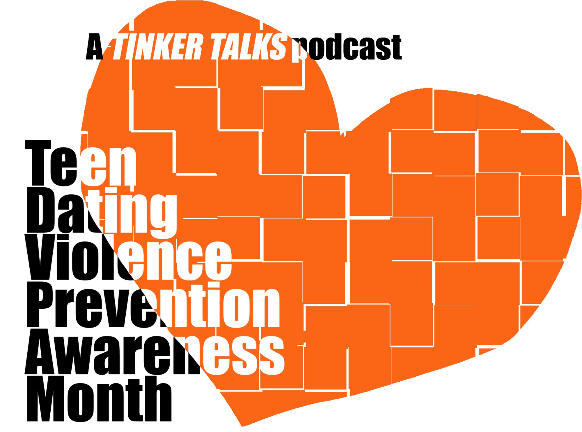 Broken up orange heart