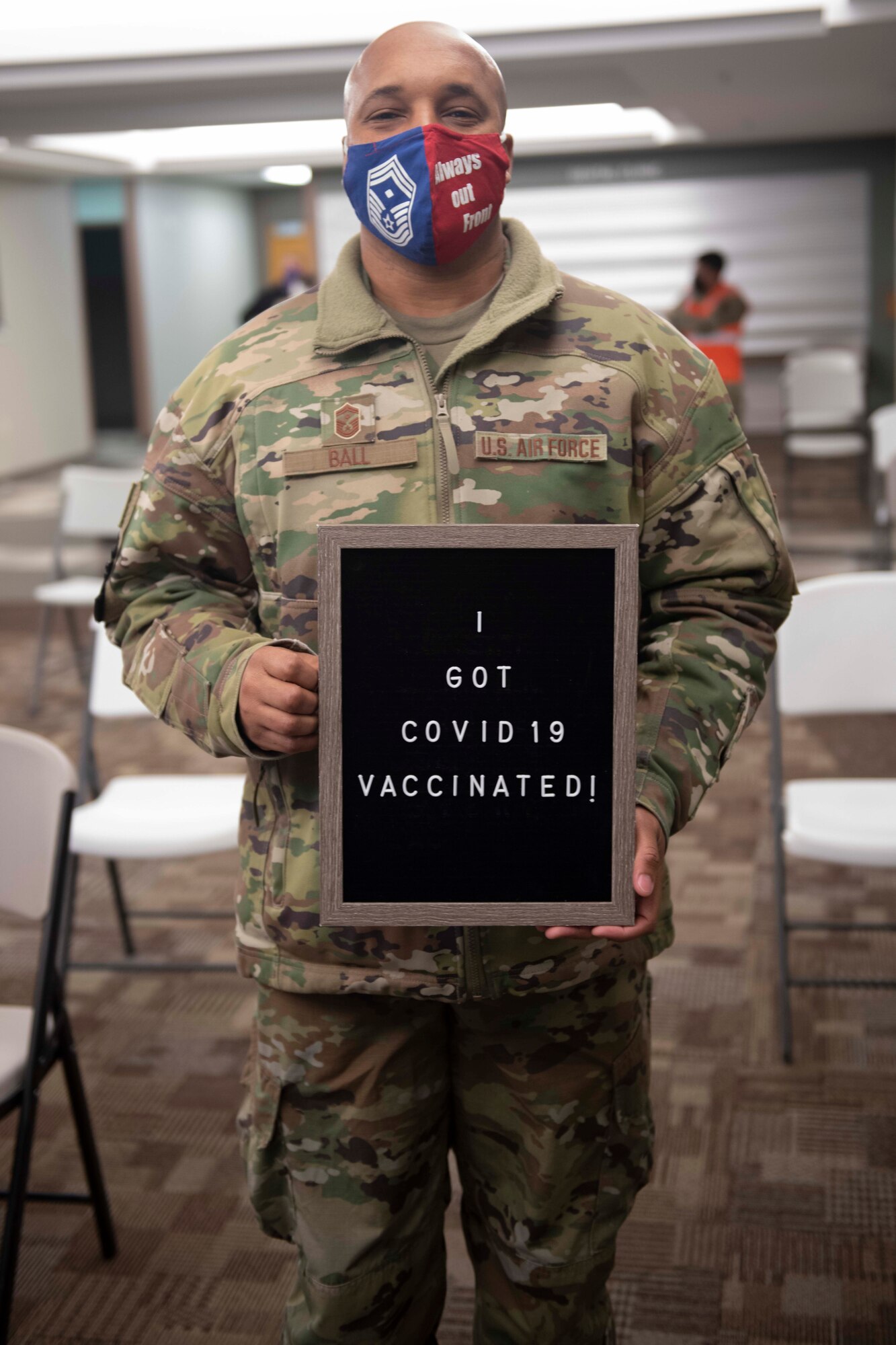 97 AMW Airmen receive second dose of COVID-19 vaccine.