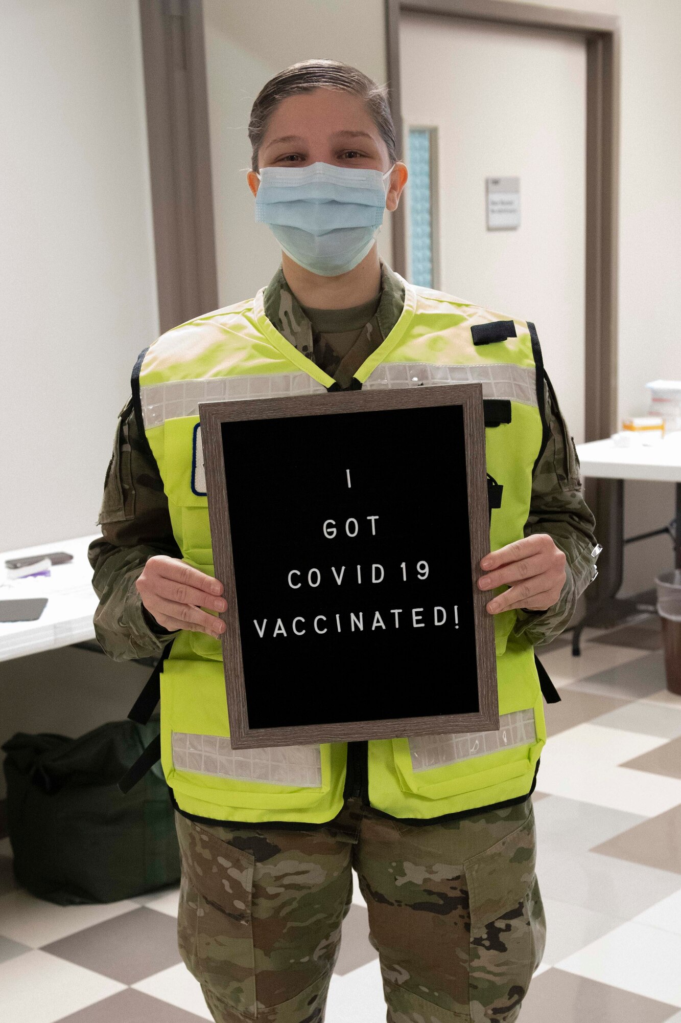 97 AMW Airmen receive second dose of COVID-19 vaccine.