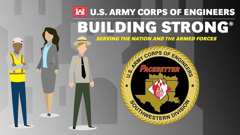 illustration advertising the USACE virtual job fair