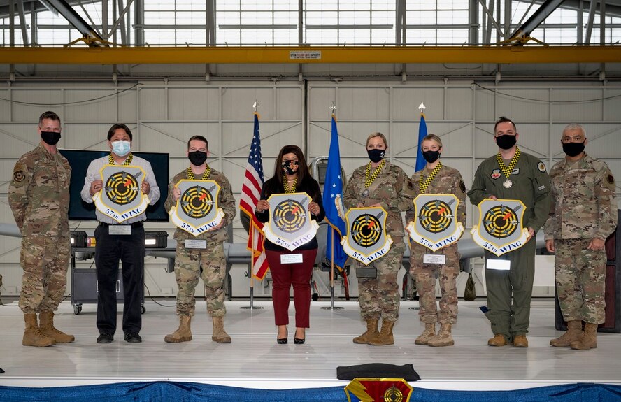 Annual award winners pose for photo