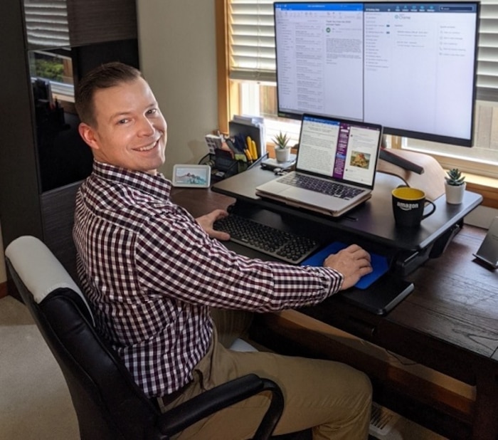 Maj Greg Rushing, an Intelligence Officer, is working with the Amazon Translate product management team at Amazon Web Services (AWS), a technology company offering a broad set of global cloud-based products.