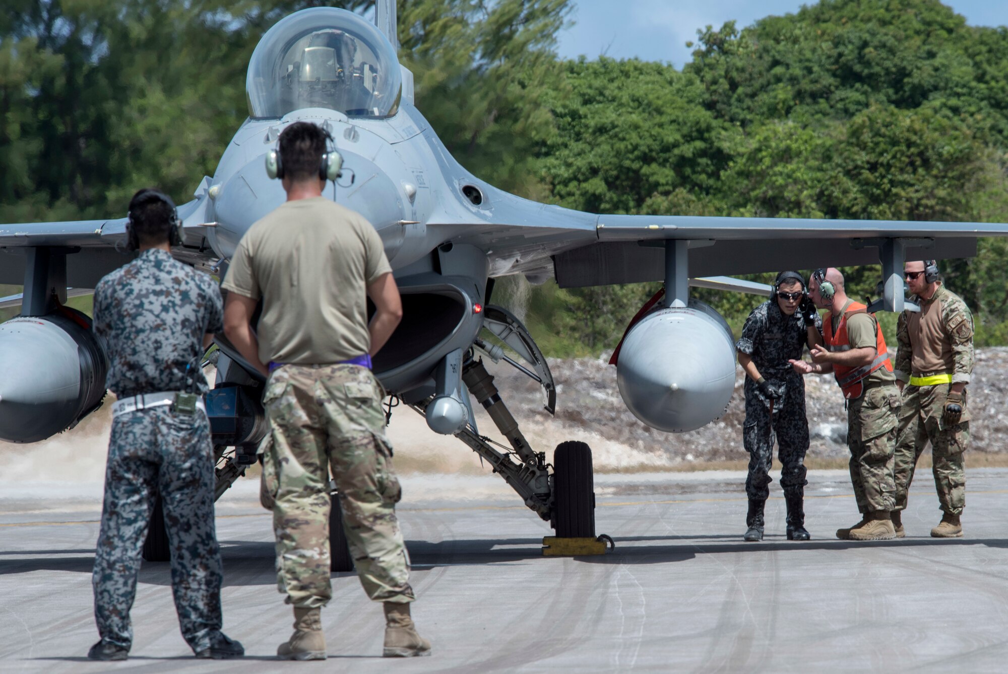 More than 230 Airmen and 15 F-16’s from the 35th Fighter Wing forward deployed to Andersen Air Force Base, Guam, as the lead wing for Cope North 21 (CN21), Feb. 3-19.