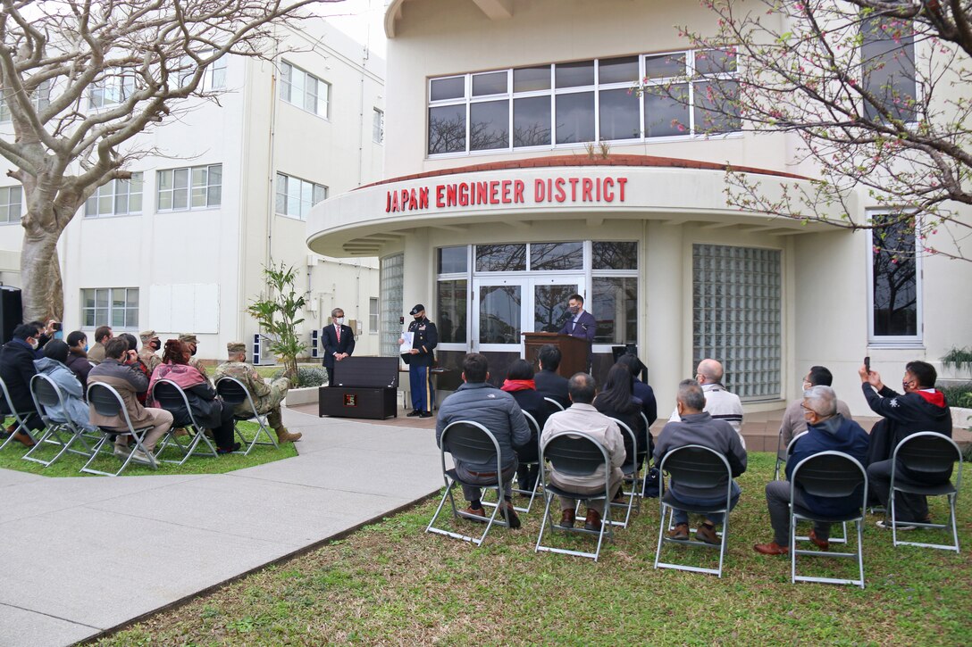 The 75th Anniversary ceremony marking three-quarters century of the U.S. Army Corps of Engineers in Japan.