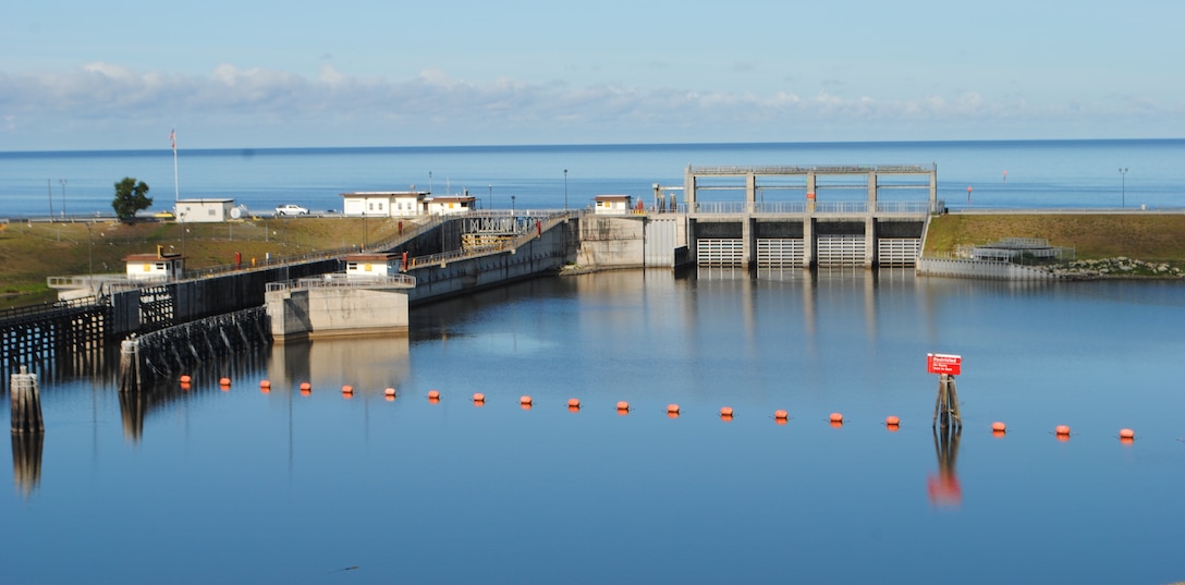 Photo of Port Mayaca Lock and Dam and Lake Okeechobee