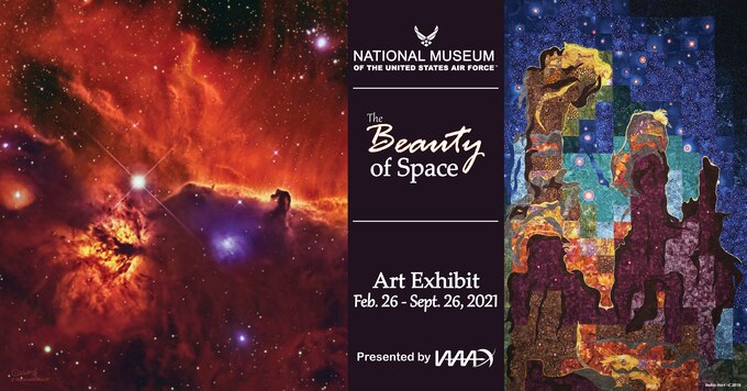 Artwork featured in the illustration include "The Pillars of Creation, A Stellar Nursery" by Robin Hart and "Horsehead and Flame Nebulae" by Kenneth Naiff.