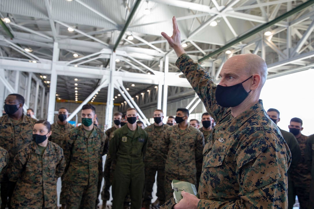 Sergeant Major of the Marine Corps visits 3rd MAW