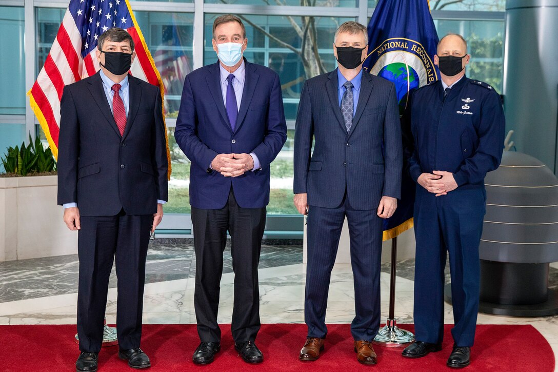 Senator Mark Warner visited the NRO on February 19, 2021