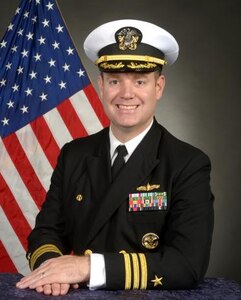 Studio portrait of Cmdr. Timothy F. Shanley