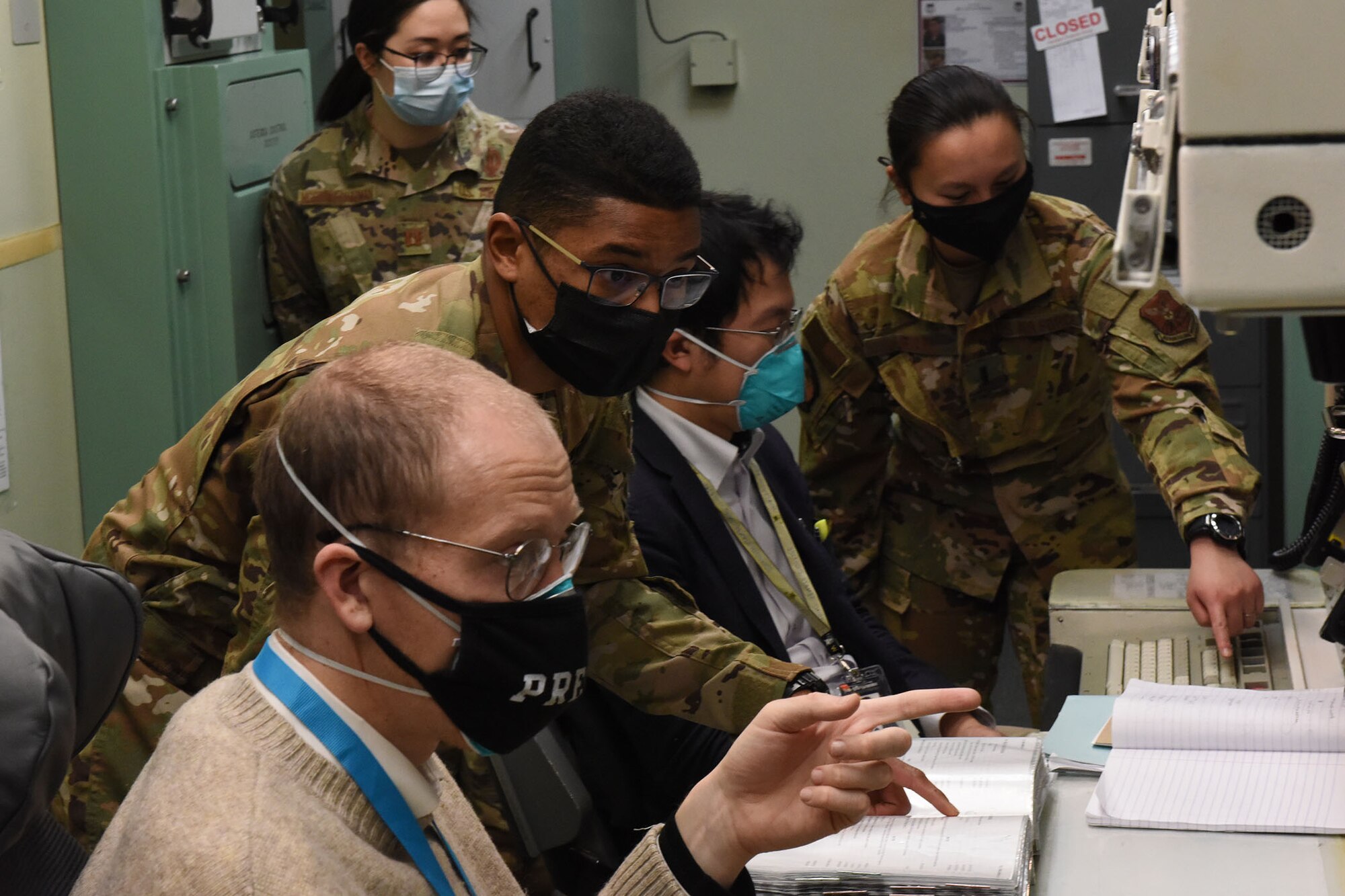 Missileers lead two journalists through unclassified launch procedures in the event of an intercontinental missile needing to be launched.