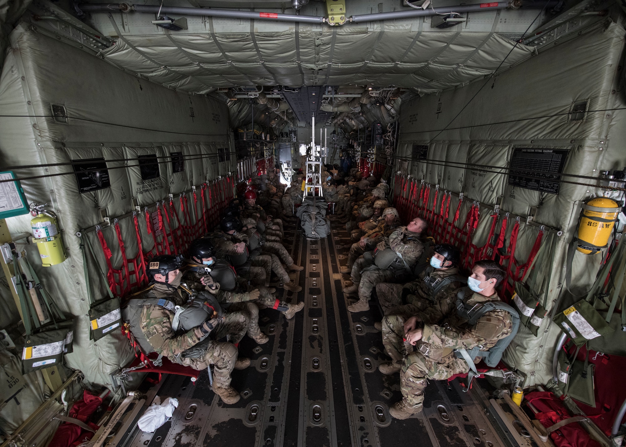 U.S. Air Force Airmen from the 37th AS, 86th Operations Support Squadron, 435th Contingency Response Group and U.S. Army Soldiers from the 5th Quartermaster Company worked together to make the personnel airdrop possible.