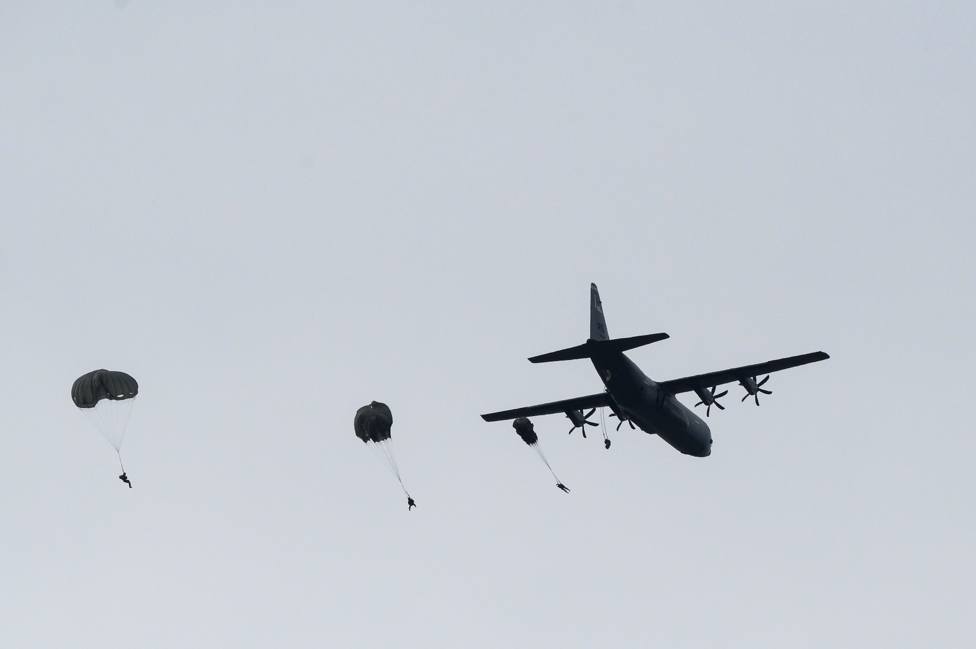 U.S. Air Force Airmen from the 37th AS, 86th Operations Support Squadron, 435th Contingency Response Group and U.S. Army Soldiers from the 5th Quartermaster Company worked together to make the personnel airdrop possible.