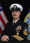 Studio portrait of CMDCM Michael L. Chadwell