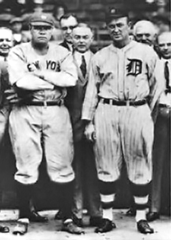 BABE RUTH AND TY COBB PHOTOGRAPH