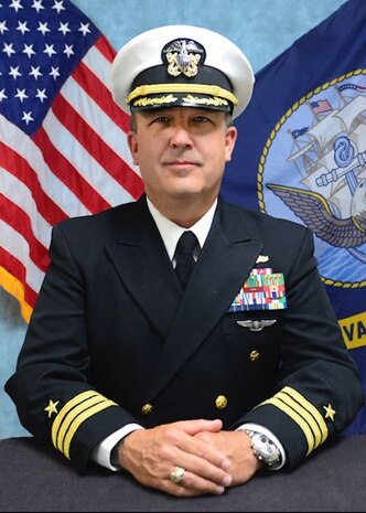 Studio portrait of Cmdr. Steven S. Whitworth