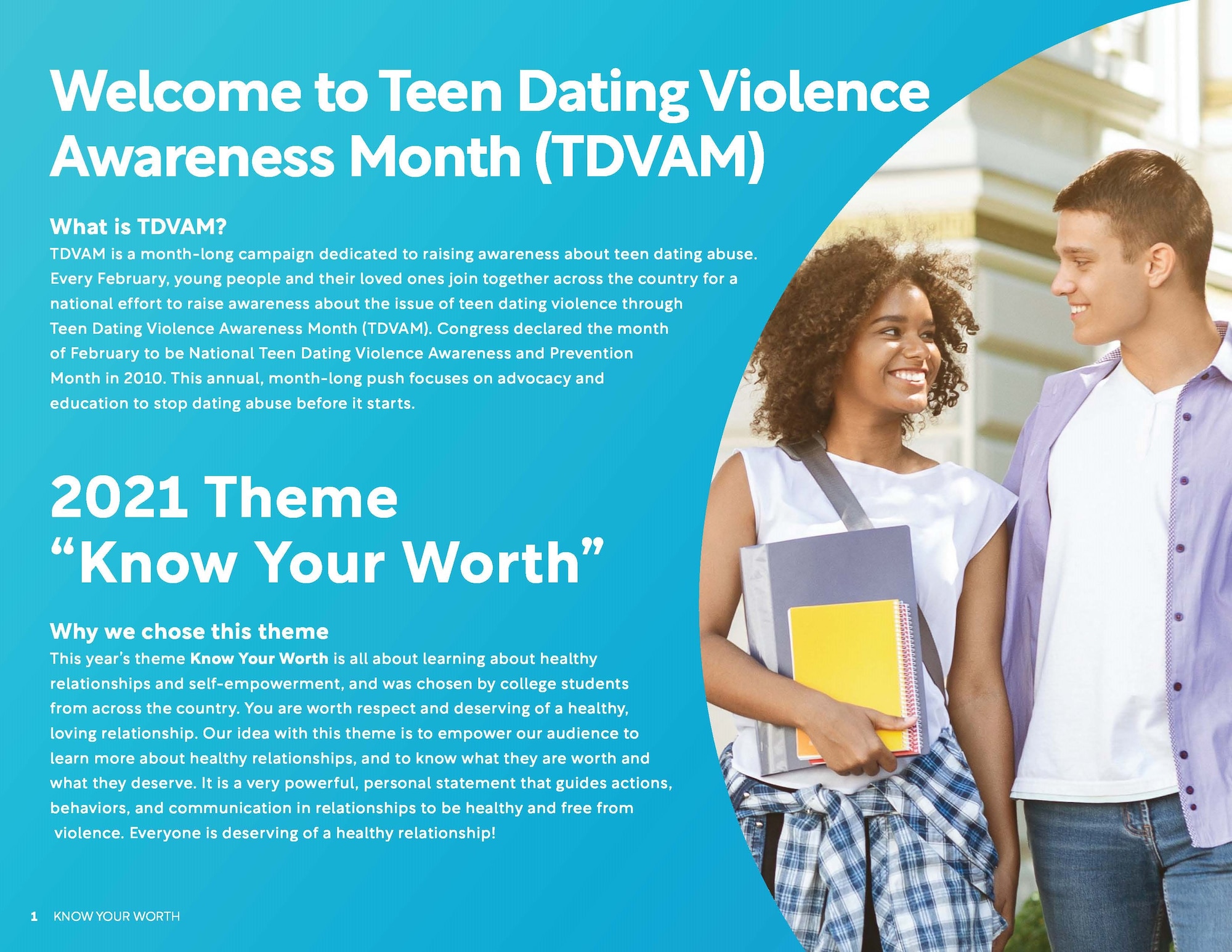 Teen Dating Violence Awareness Month courtesy graphic.