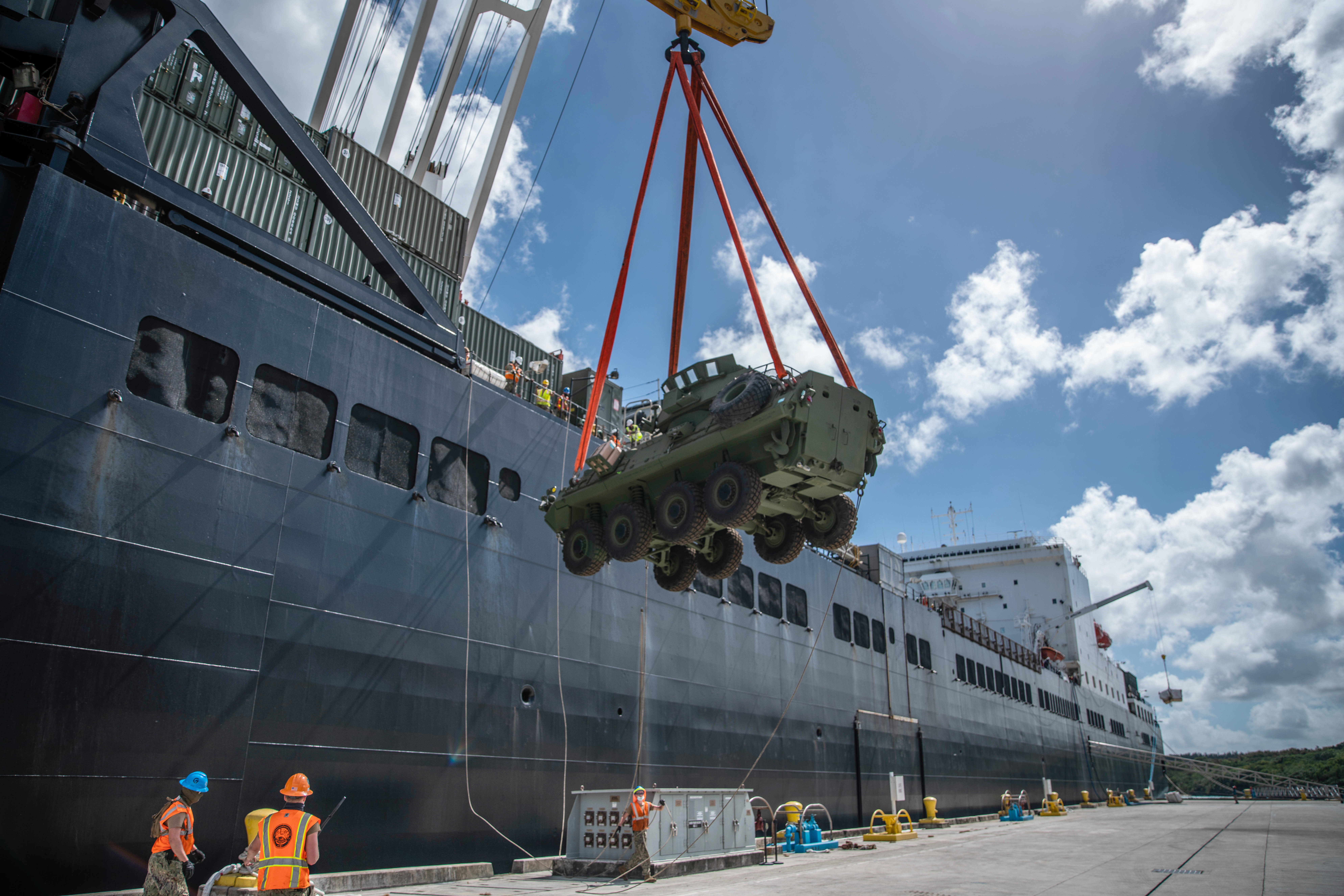 Marines and Sailors take part in Hagåtña Fury 21 at Naval Base Guam.