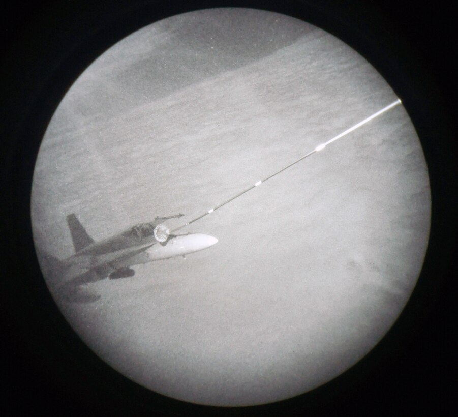 39th Rescue Squadron Refuels USMC F-18