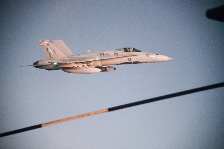 39th Rescue Squadron Refuels USMC F-18