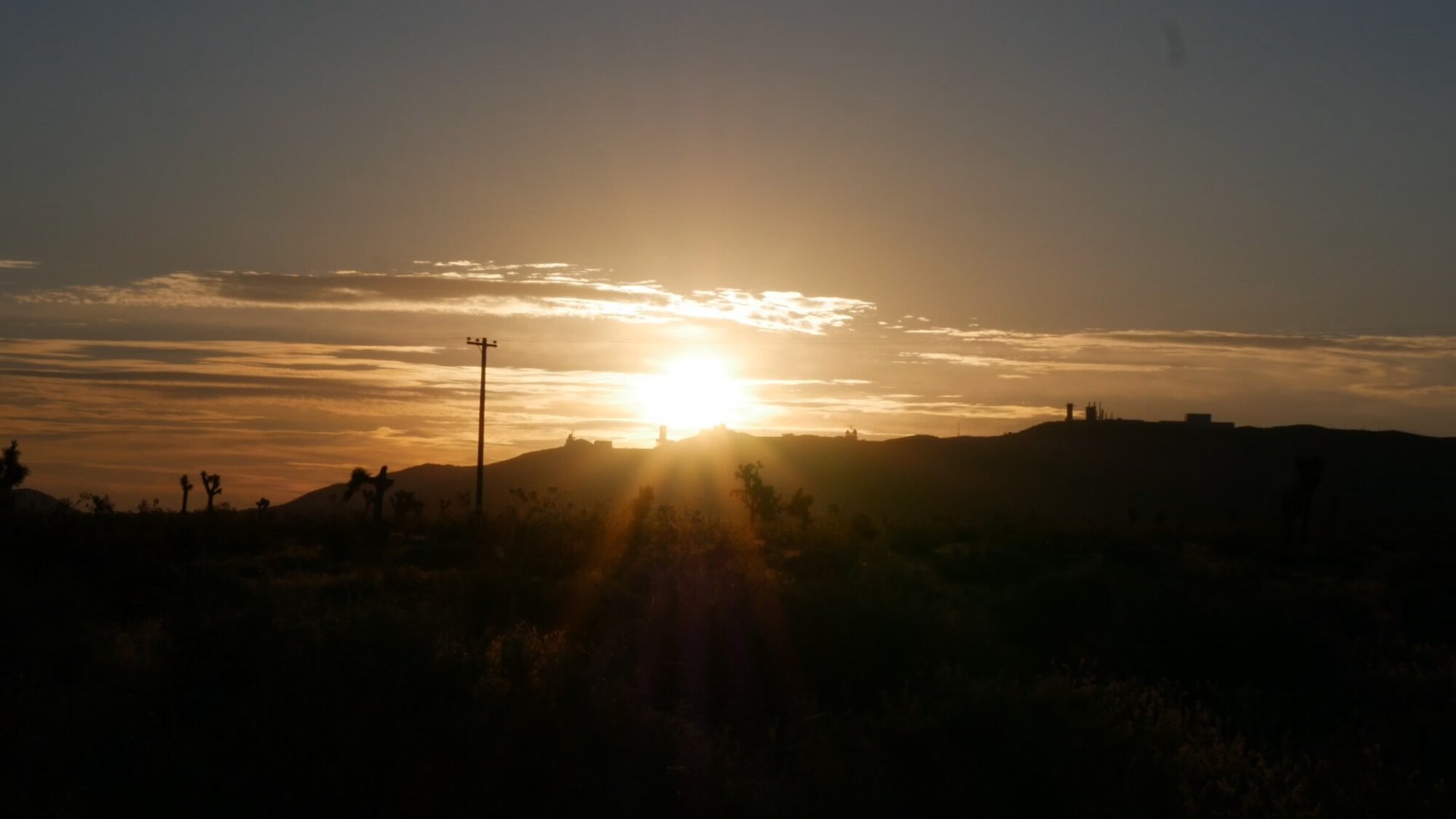 A silhouette of the AFRL Rocket Propulsion Division at Edwards Air Force Base, California. The AFRL Rocket Propulsion Division has played a key role in advancing aeroscience technologies and hypersonics for the nation since 1952. (Courtesy photo)