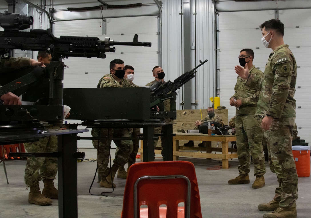 103rd Sustainment Command (Expeditionary) conducts convoy mounted preliminary marksmanship instructions