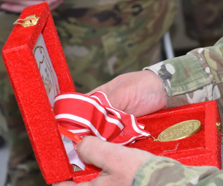 The Bronze Order of the de Fleury Medal. (Photo by Rick Benoit)